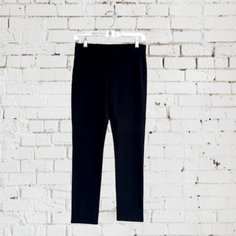 Eileen Fisher Black Pull-On Viscose Blend Knit Slim Leg Ankle Pants Size XS - Picture 3 of 14